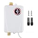 Aofesel Elektrischer Durchlauferhitzer, XY-FA 3500 W 220 V Mini Durchlauferhitzer, 20–50 °C, IPX4 Wasserdichter Elektrische Durchlauferhitzer für Dusche, Badezimmer, Küche