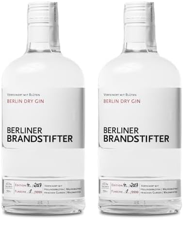 Berliner Brandstifter Dry Gin, 700ml (Packung mit 2)
