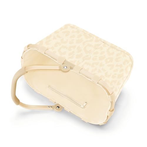 reisenthel carrybag XS leo vanilla – Stabiler Einkaufskorb mit praktischer Innentasche – Elegantes und wasserabweisendes Design