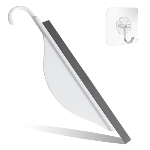 COYUN 2 Piezas Escobilla de Ducha, Rasqueta limpiacristales, Rasqueta de Silicona para Espejos, No Se Raya, Juego de Limpiaparabrisas de Silicona, Con 2 ganchos