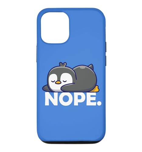 Funny Chibi Anime Kawai Kids Sleep Nap NOPE Penguin Lover �X�}�z�P�[�X iPhone 12/12 Pro �p