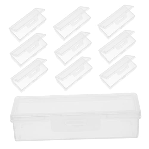 VINTORKY 10個 旅行用 綿棒 ボックス フロス ピック ケース コットン 綿棒 ホルダー バスルーム 化粧台 オーガナイザー コットン 旅行用 ケ