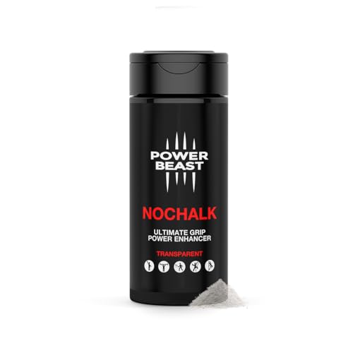 POWER BEAST NOCHALK Sustituto del Magnesio Líquido, Liquid Chalk y Tiza Líquida, Potenciador de Agarre Transparente y Limpio para Manos de Deportistas, Halterofilia, Padel, Escalada, Tenis, Gym.