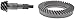 Dorman 697-362 Front Differential Ring and Pinion Compatible with Select Cadillac / Chevrolet / GMC Models