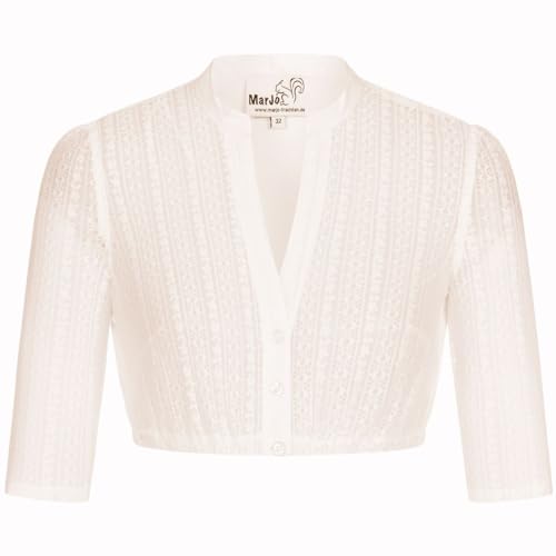 MarJo Trachten Damen Trachten-Mode Dirndlbluse Emma-Linda in Creme...