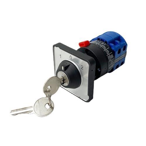 Commutateur LW26-20/2 monotrou 20A à clé pour commande moteur de bricolage