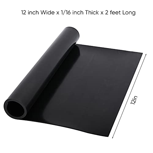 image for ToLanbbt Neoprene Rubber Sheet - 1/16 Inch Thick x 12 Inch Wide x 2 Fe