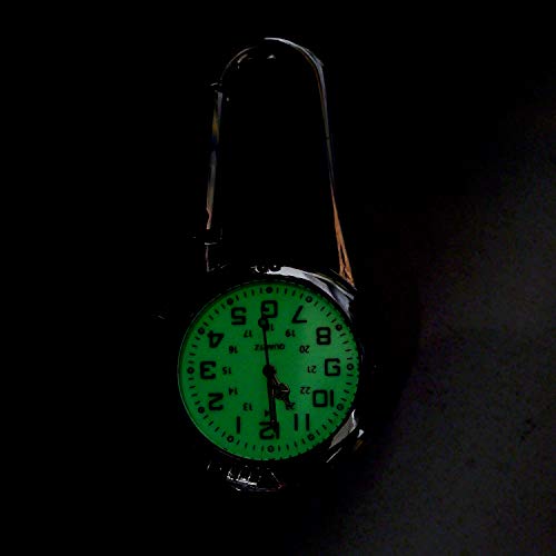 amyto clip on outdoor quartz watches carabiner watches come with extra battery