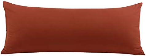 PiccoCasa Body Pillow Pillowcase with Zipper Closure, 1800 Series Brushed Microfiber Body Pillow Cover, Soft Long Pillow Cases for Body Pillows Black 50 x 140cm/ 4.6ft.