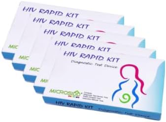 Microsidd 3rd Gen HIV AB-AG Test Kit, Medical Device, Accessories Included (5)