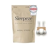 Sleepeze Remedies Nasenpflaster Schnarchen Mittel Beige (30 Stück), Anti schnarch Nose strips besser atmen, Nasenstrips gegen Schnarchen, Nasenpflaster sport und Verstopfung Entlastung, Nasal strip