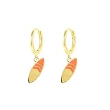 Orecchini Argento 925, Argento di Alta Qualità Tavola Da Surf Orecchini Pendenti Oro