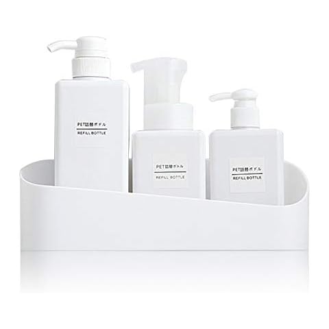 Bncxdc Bathroom Shelf, Shower Plastic Caddy, Self-adhesive Bathroom Storage Caddy Shower Tidy Wall Organizer without Drilling Heavy Duty Holder for Kitchen Bedroom Organizer with Drain Tray (White) Cover