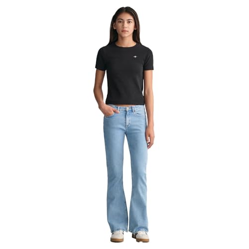 Gant Para Menina. 610032 CalçAs De Ganga Bootcut Teen Blue (14AñOs= 164Cm), Azul, Casual, AlgodãO, Denim, Moda Infantil - 3