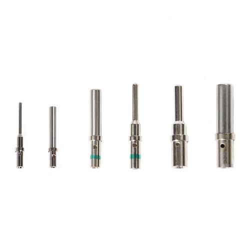 Deutsch Solid Contact Kit Barrel Style Contact Size 12 16 20 Male Female Terminal DT Series Pin Stainless Steel Crimp Solid Female Male Terminal Set Solid Contact Socket Connector Wire