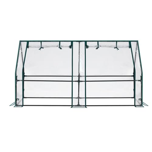 Circolazione dell'aria semplificata: dotate di un sistema di ventilazione arrotolabile, queste serre per esterni forniscono un ambiente vegetale ben ventilato e di facile manutenzione, offrendo uno spazio di coltivazione facile da usare per hobbisti e appassionati