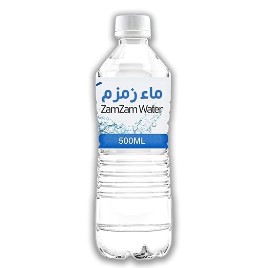Zam Zam Wasser Makkah Al Mukarramah Zemzem Suyu Zamzam Quellwasser Brunnenwasser Heilwasser 500ml - Reines und natürliches Wasser aus der heiligen Stadt Mekka