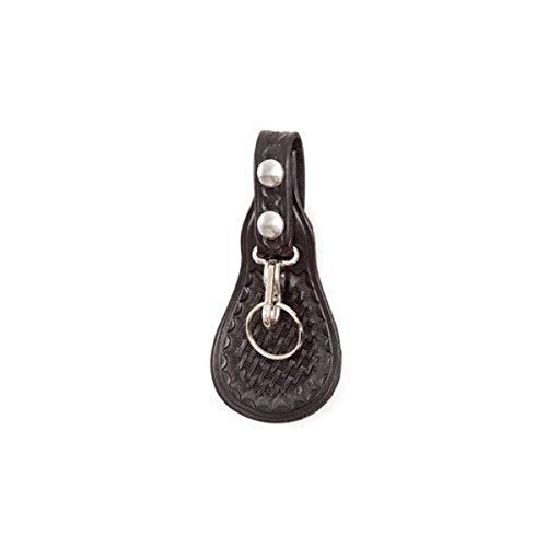 Gould & Goodrich B72W Key Strap with Flap, Black Weave