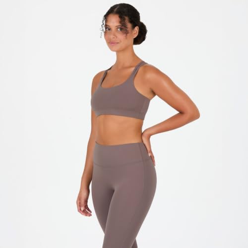Image of YITTY Active Women's Ultraluxe Strappy Medium Impact Bra, Athleisure, 4-Way-Stretch