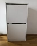 scarpiera bissa ikea IKEA BISSA scarpiera con 2 scomparti bianco 49x28x93 cm