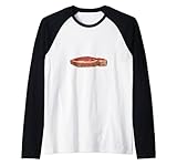 Carne de ternera cruda T-Bone Camiseta Manga Raglan