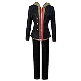 Game The Animation Cosplay Costume Naegi Makoto Suits Uniform (M) Black