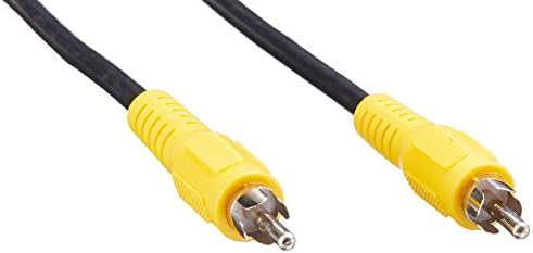 C2G Legrand RCA to RCA Video Cable, Black RCA Video Cable, Composite Cable 25ft, Male to Male Composite Video Cable, 1 Count, C2G 40455