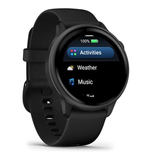 Image of Gɑrmin ᴠivoactive 6 AMOLED GPS Smartwatch | Health Tracking | 11-Day Battery Life | Slate Black