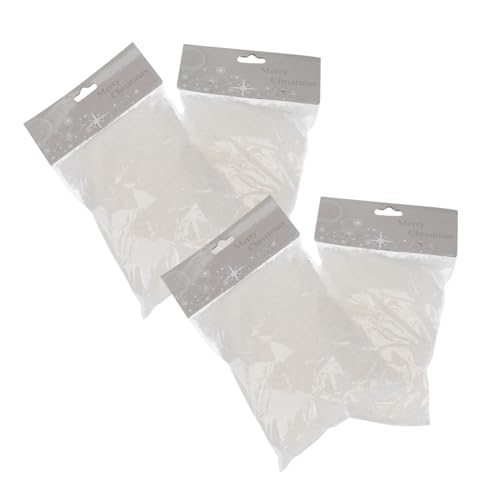 ARTIBETTER 4bags Artificial Snow Decor Realistic Fake Snowflakes for Photography Holiday Decorations Non-Melting Snow Simulation for Christmas Party Festive Atmosphere