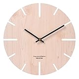 FYZLOIPU Orologio da parete in legno cavo da 30,5 cm, stile moderno e semplice, utilizzato per decorare il soggiorno e la camera da letto orologio da parete decorativo, C-03