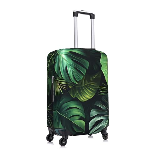 Tropical Jungle Elastic Travel Luggage Cover, Washable Spandex Suitcase Protector, Anti-Scratch Fits 18-32 Inch3