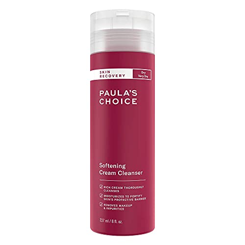 Paula's Choice SKIN RECOVERY Cream Cleanser - Gentle Facial Cleanser Removes Make Up with Beta Glucan - Hydrates and Softens Rough Skin - Normal to Dry & Sensitive Skin - 237 ml