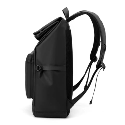 Sac à dos grande capacité et compartimentation raisonnable noir et gris