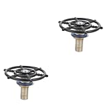 DIYEAH 2 Stück Flaschenreiniger hochdruckreiniger Gläserspüler für Waschbecken Tassenspüler Tassen ausspülen Glasspüler für Spüle Flaschenspüler für Waschbecken Abs Schwarz