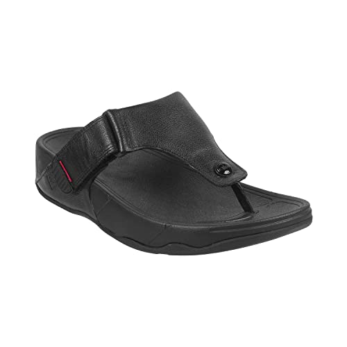 FitFlop Męskie klapki 279-005, granatowe, 39 EU, czarny All Black, 43 EU