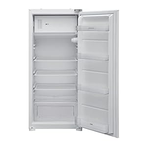 Respekta Einbaukühlschrank mit Gefrierfach 122 cm / 187 L Nutzinhalt / Wechselbarer Türanschlag / Automatische Abschaltung des Kühlteils / Schnellgefrierfunktion / KS1224 / Max. 38 dB / in weiß