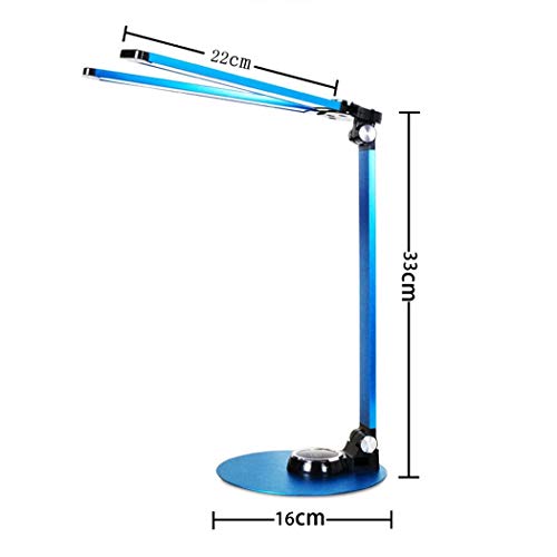 Lampe de bureau LED double tête de lecture pour étude et travail à la maison