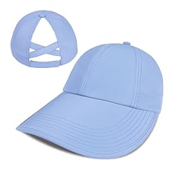 Criss Cross Ponytail-blue