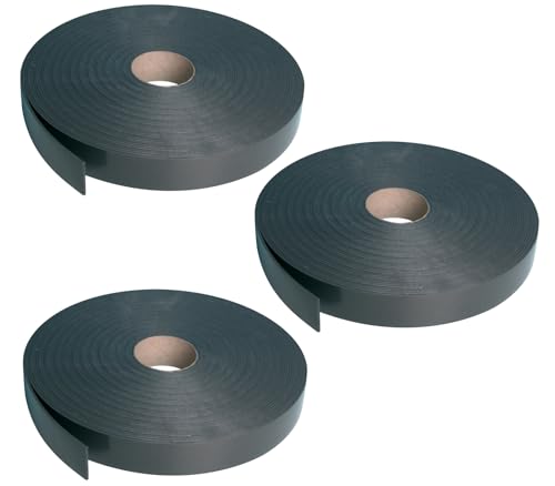 SEMIN Ruban Isolant Acoustique Auto-Adhésif 30m x 45mm – Lot de 3 – Bande Résiliente Cloison & Plafond, Isolation Phonique & Thermique, Pose sur Fourrure...