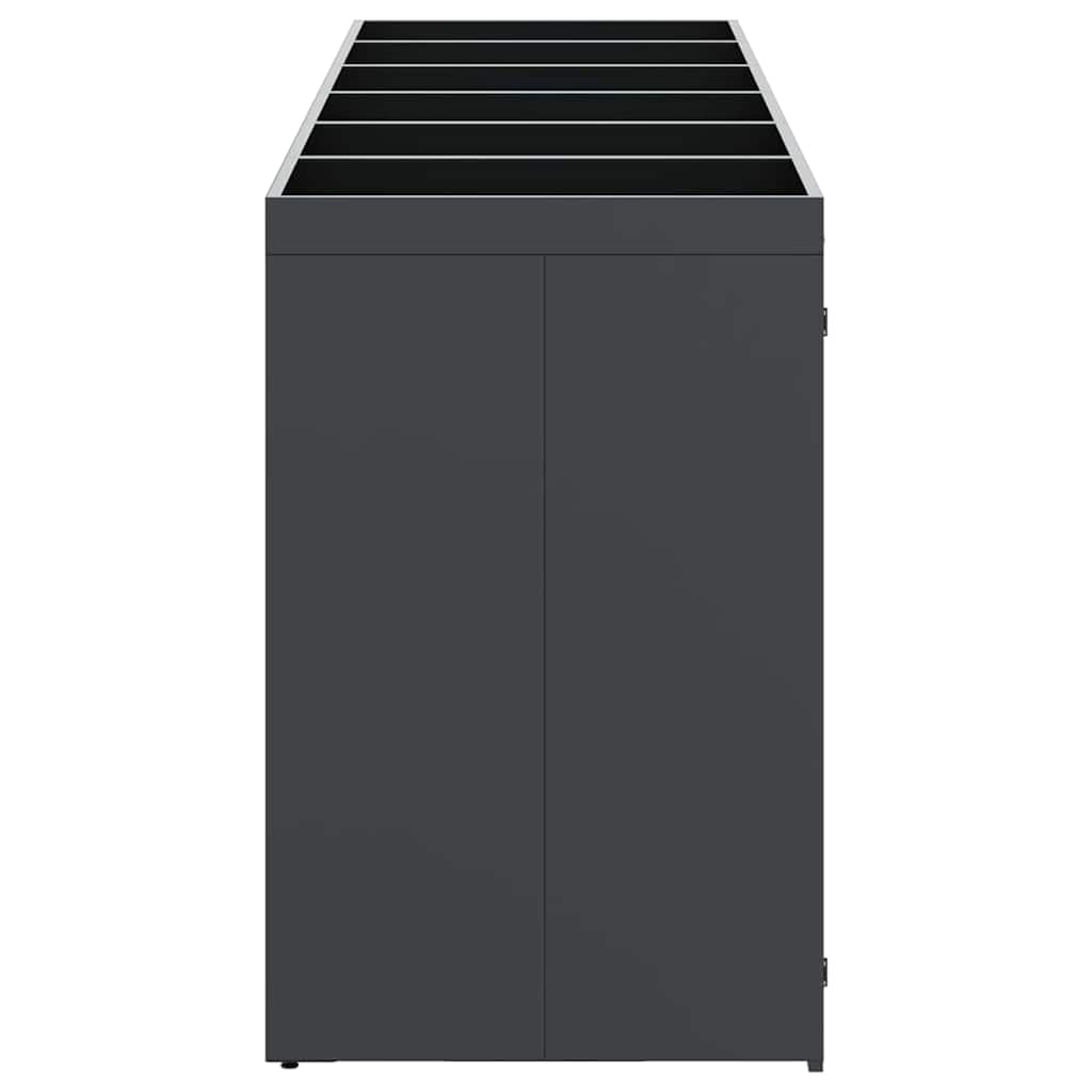 Genérico Almacenamiento de Cubos Wheelie para 6 Cubos Antracita,Casa y jardín,Productos del hogar,Accesorios para contenedores de residuos,Soportes para contenedores de residuos-3394747