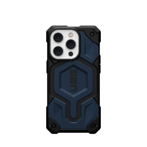 URBAN ARMOR GEAR UAG Designed for iPhone 14 Pro Case Blue Mallard 6.1" Monarch Pro Built-in Magnet Compatible with MagSafe Charging Rugged Shockproof Dropproof Premium Protective Cover - Image 3
