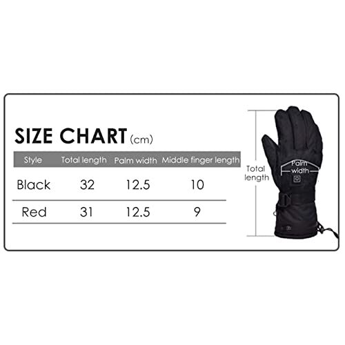 Gants chauffants électriques rechargeables USB - Gant chaud coupe-vent de ski