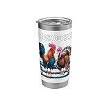 Cock Gobbler Rooster Turkey Funny Thanksgiving Feast Gag Stainless Steel Insulated Tumbler