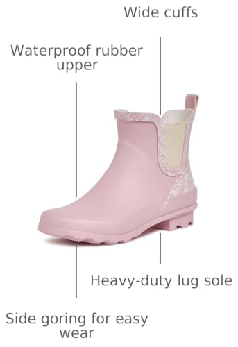 Image of Laura Ashley Women's Waterproof Mid Cut Rain Boots