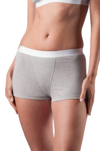 Naked Women's Essential Boyshort, Gray, Small