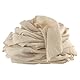 100%Mosel Musselin Dekostoff, in Natural Beige (48 cm x 5 m), 66 g/m², sehr dünner Tischläufer, zarte Tischdeko für Geburtstage & Hochzeiten, Tischband als Bunte Dekoration zu besonderen Anlässen