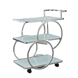 EXKURPOO Carrito Camarera Mesas de Bar con Ruedas, Muebles de Hotel(Style 4)