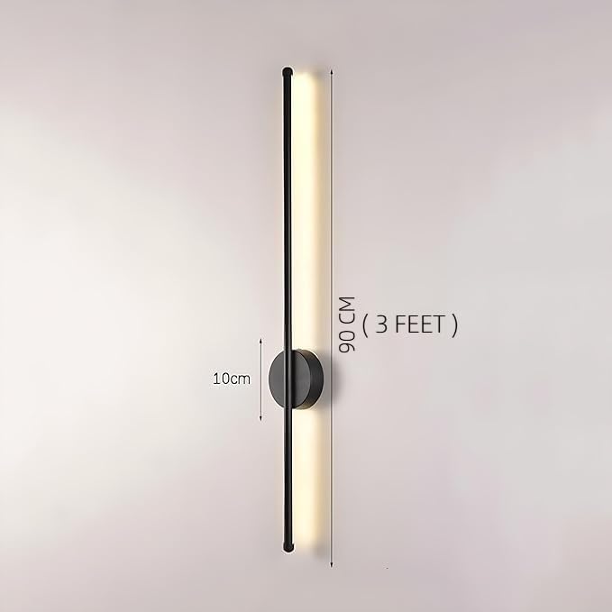 Image of FILLISKA Led Wall Highlighter Light, 3-in-1 Colour Changing, Luxurious Wall Decor (18 Watt Sleek Black-098)