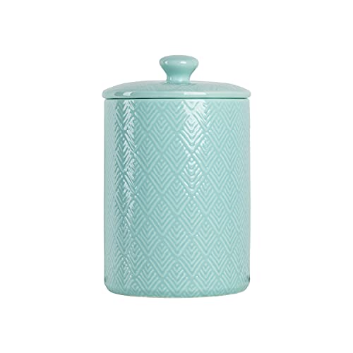 10 Strawberry Street Marquis Blue Ceramic Canister Set #TOP22