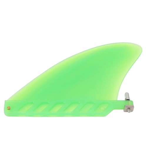 Cffuvros 4.6in Paddle Board Fin Replacement, TPU Lightweight Surfboard Fins with Enhanced Control Stylish Design, Compatible with Longboard Stand Up Paddleboards (Green)